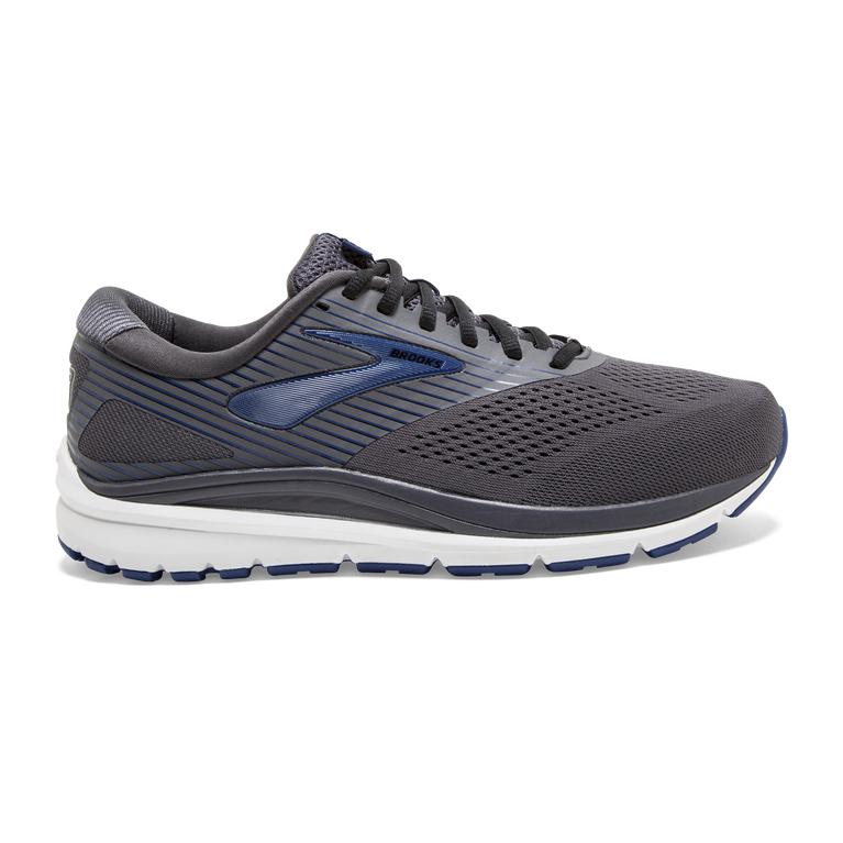 Brooks Addiction 14 Men's Road Running Shoes - Blackened Pearl/Blue/Black (26479-SDUQ)